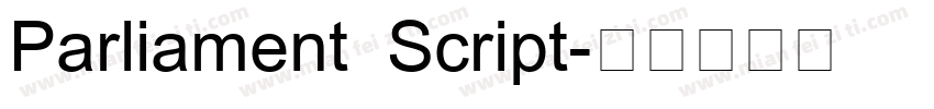 Parliament Script字体转换